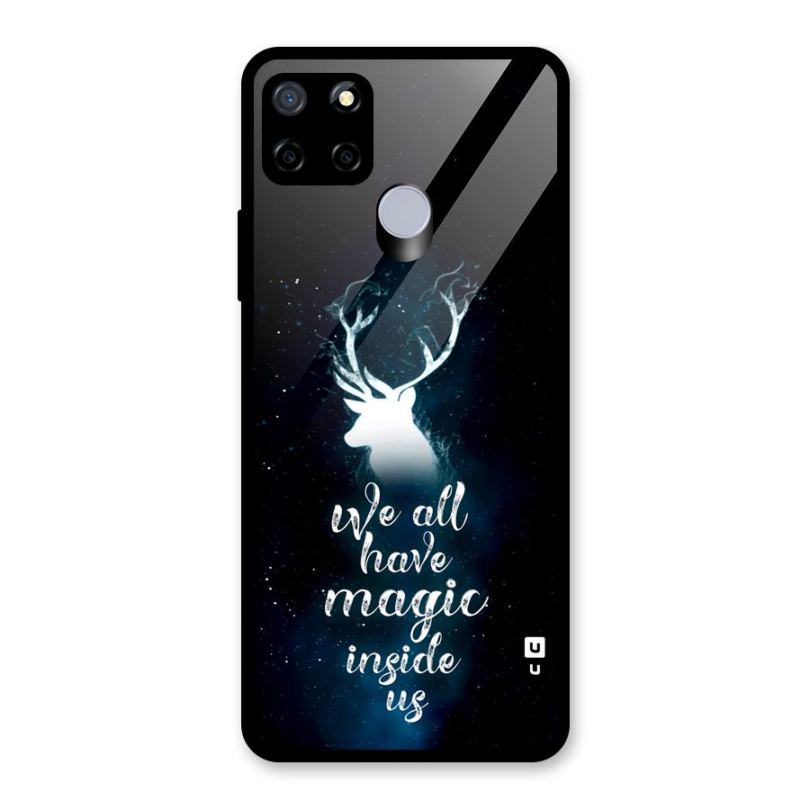 Magic Inside Glass Back Case for Realme Narzo 30A