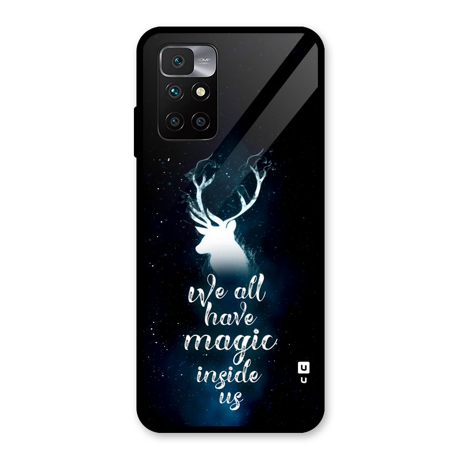 Magic Inside Glass Back Case for Redmi 10 Prime