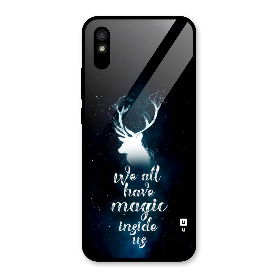 Magic Inside Glass Back Case for Redmi 9A