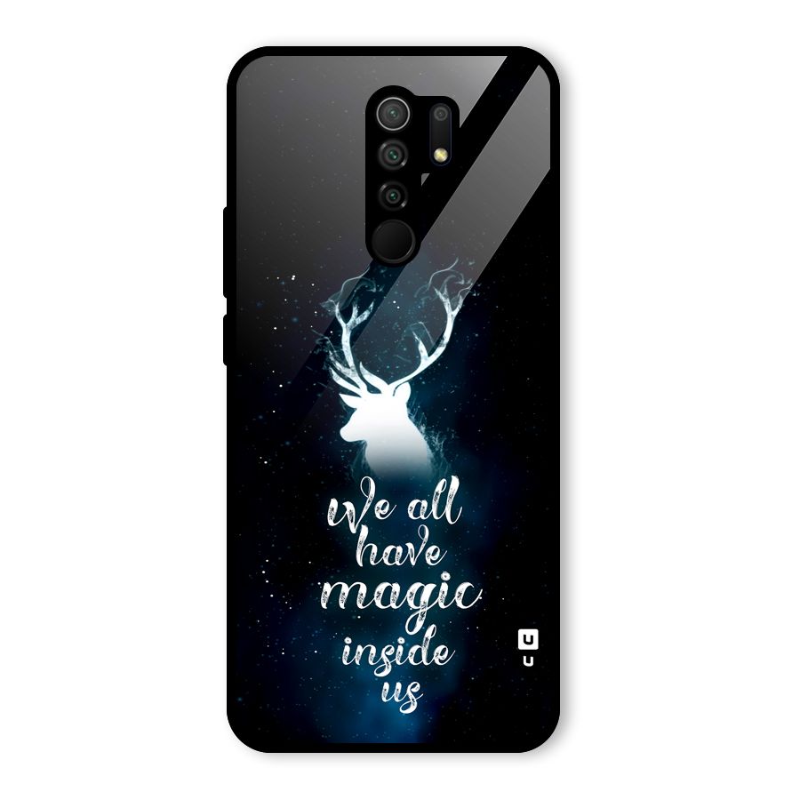 Magic Inside Glass Back Case for Redmi 9 Prime
