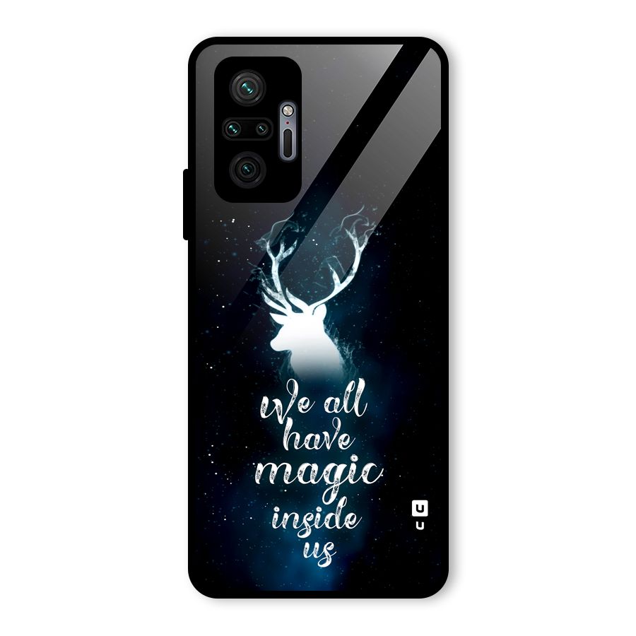 Magic Inside Glass Back Case for Redmi Note 10 Pro Max