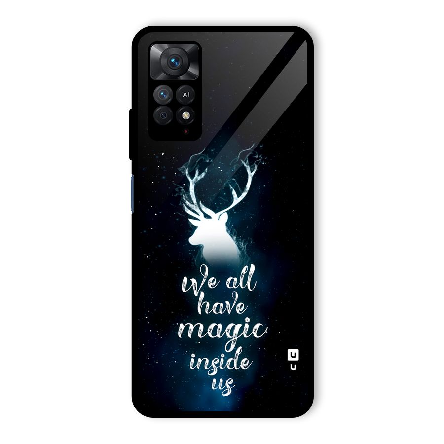 Magic Inside Glass Back Case for Redmi Note 11 Pro