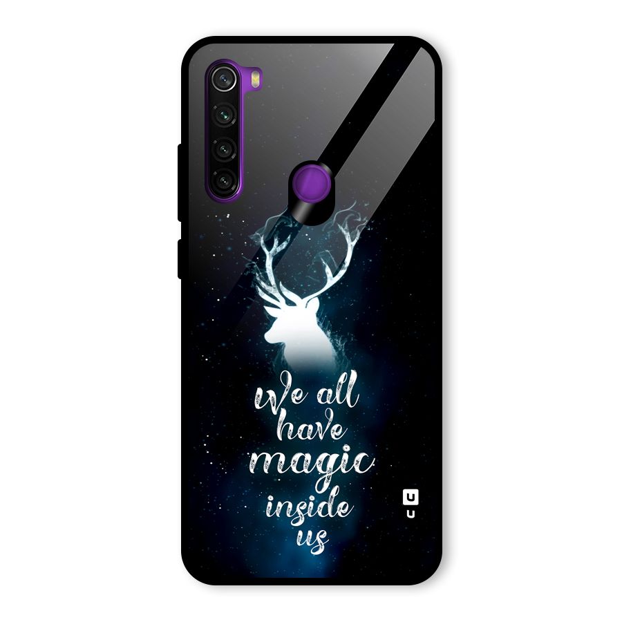 Magic Inside Glass Back Case for Redmi Note 8