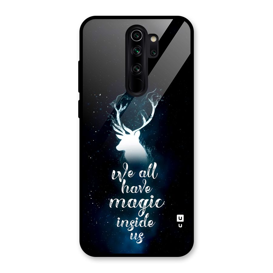 Magic Inside Glass Back Case for Redmi Note 8 Pro