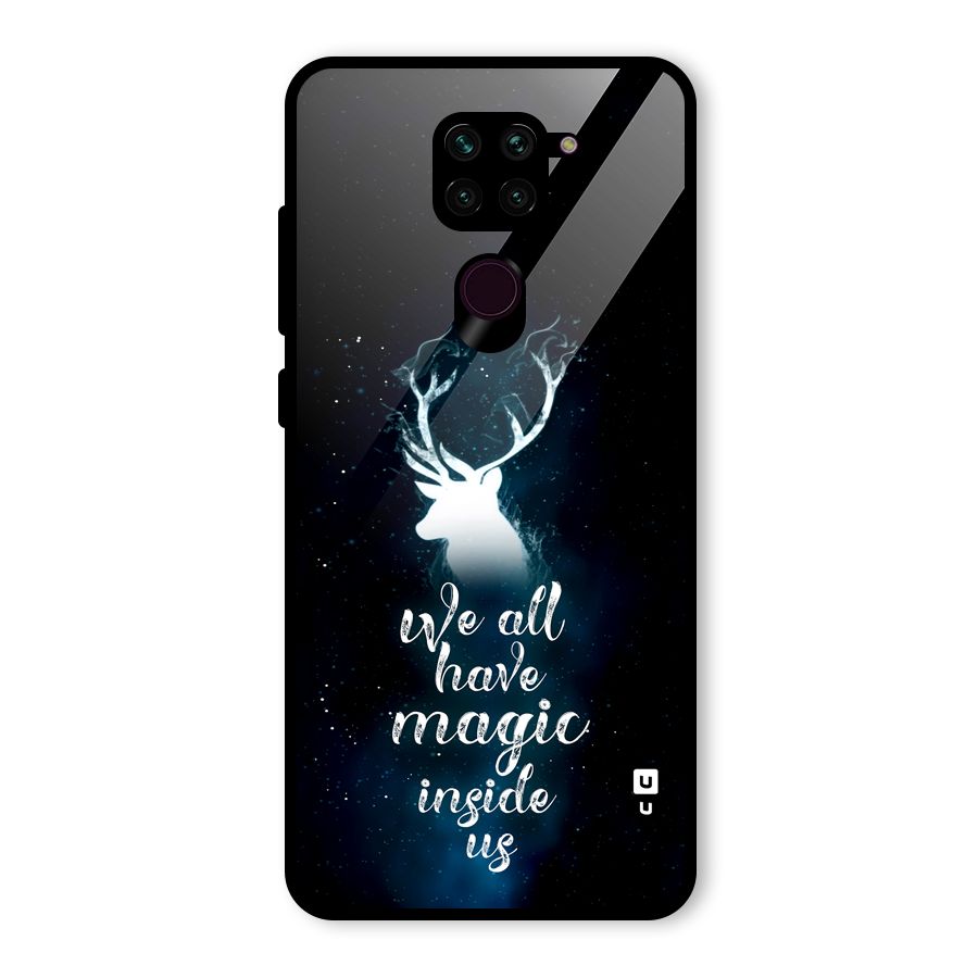 Magic Inside Glass Back Case for Redmi Note 9
