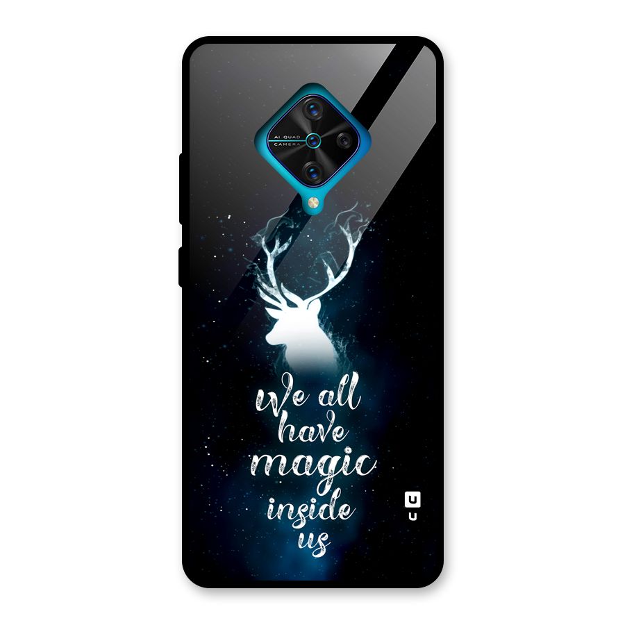 Magic Inside Glass Back Case for Vivo S1 Pro
