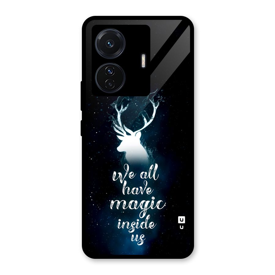 Magic Inside Glass Back Case for Vivo T1 Pro