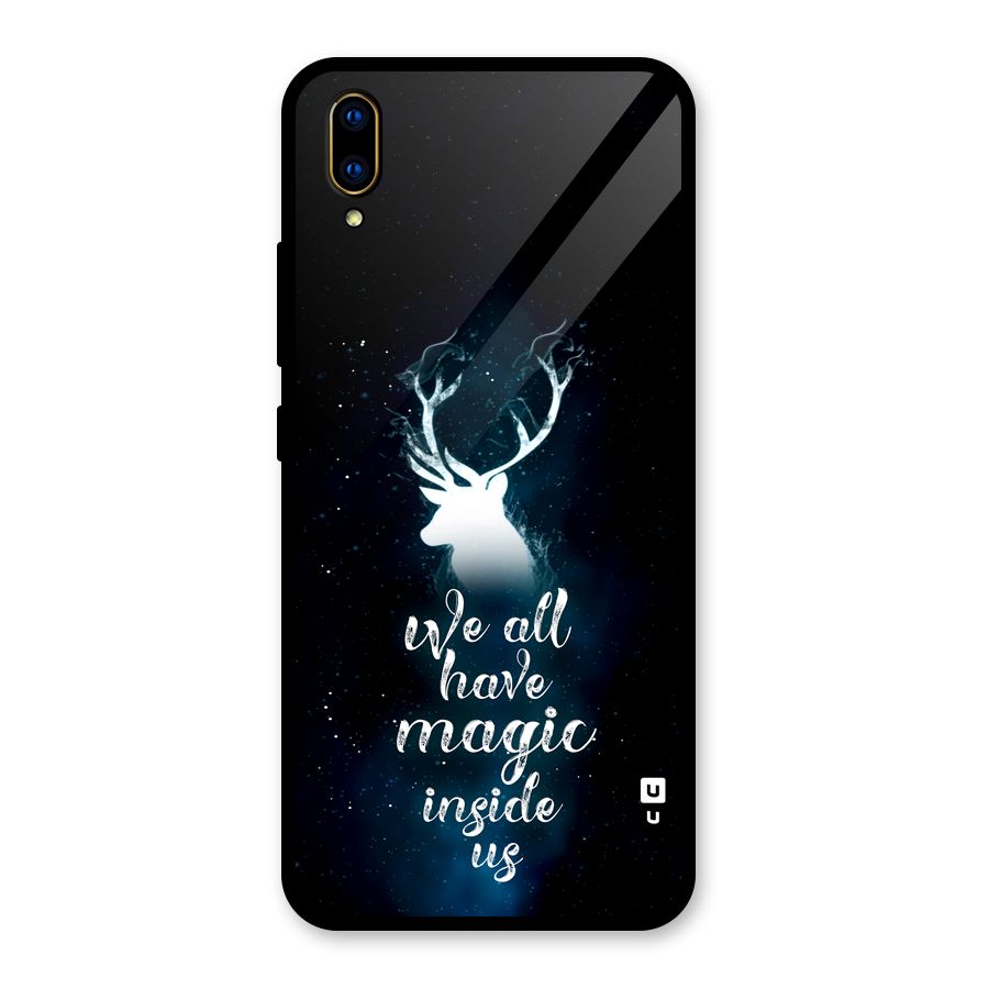 Magic Inside Glass Back Case for Vivo V11 Pro