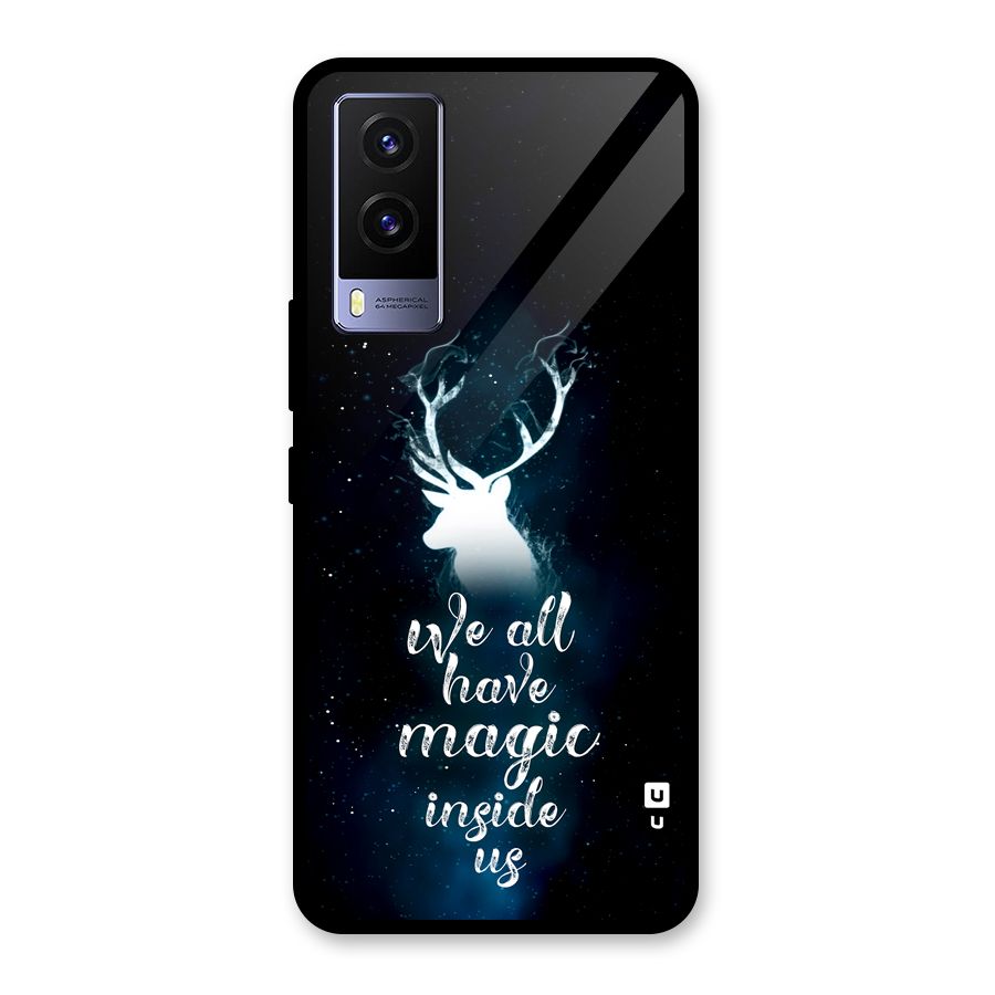 Magic Inside Glass Back Case for Vivo V21e 5G