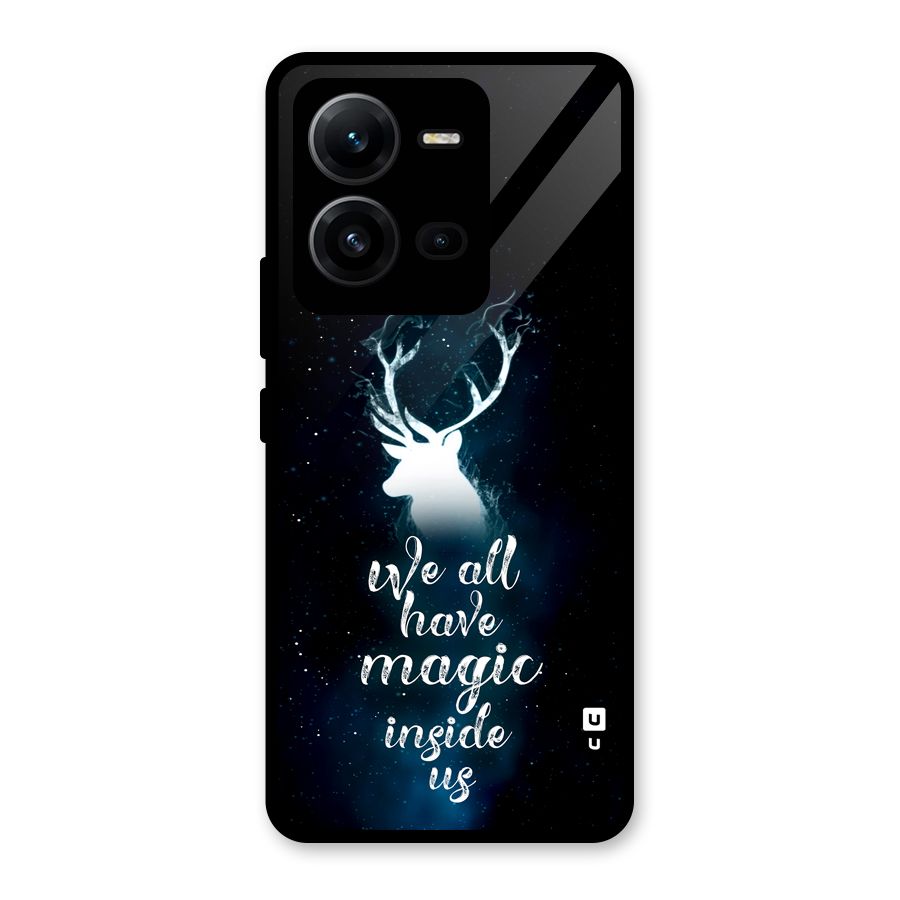 Magic Inside Glass Back Case for Vivo V25