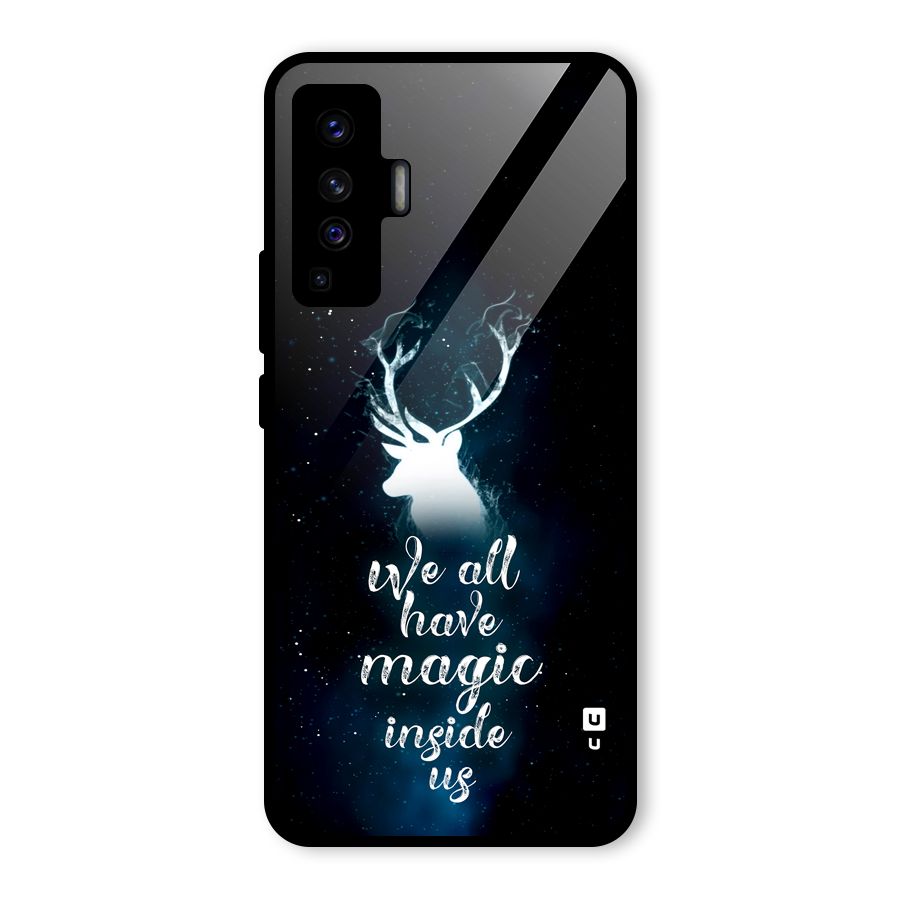 Magic Inside Glass Back Case for Vivo X50