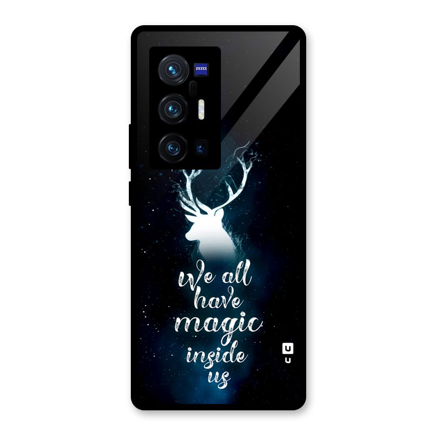 Magic Inside Glass Back Case for Vivo X70 Pro Plus