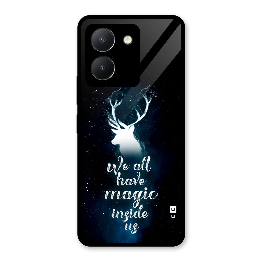 Magic Inside Glass Back Case for Vivo Y36