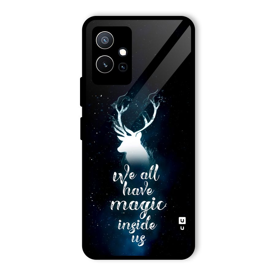 Magic Inside Glass Back Case for Vivo Y75 5G