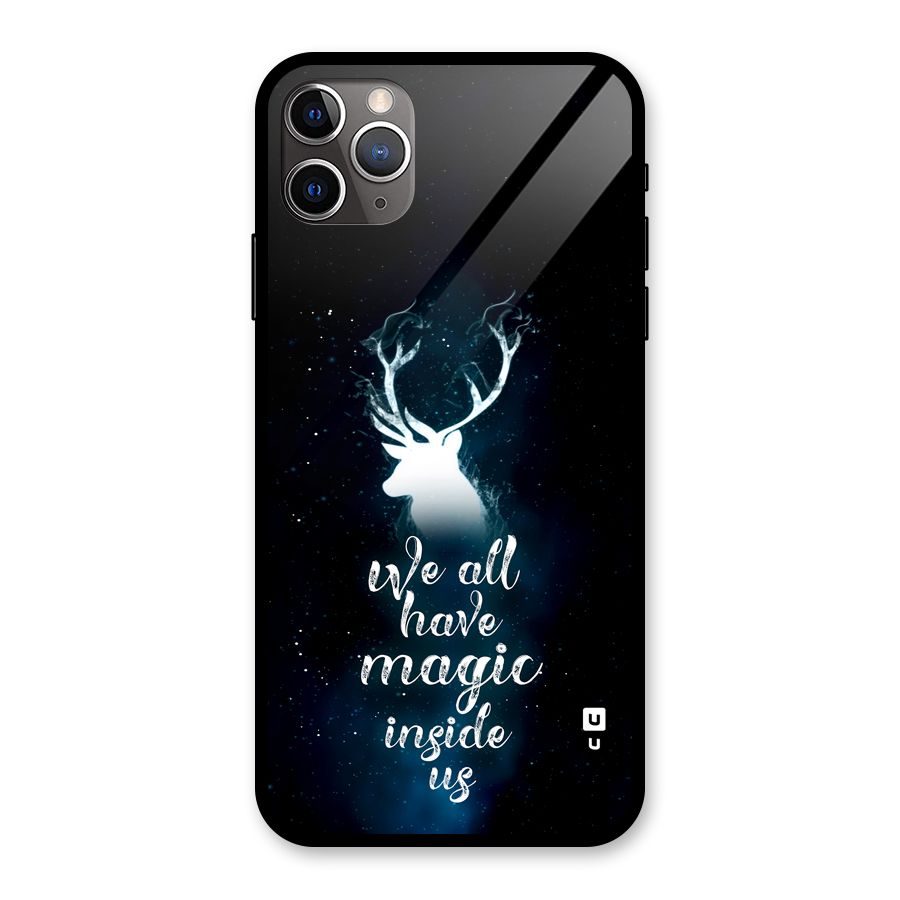 Magic Inside Glass Back Case for iPhone 11 Pro Max