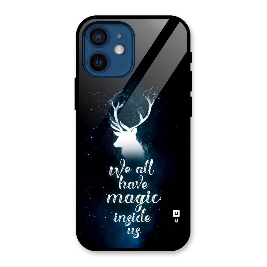 Magic Inside Glass Back Case for iPhone 12 Mini