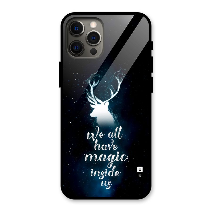 Magic Inside Glass Back Case for iPhone 12 Pro Max