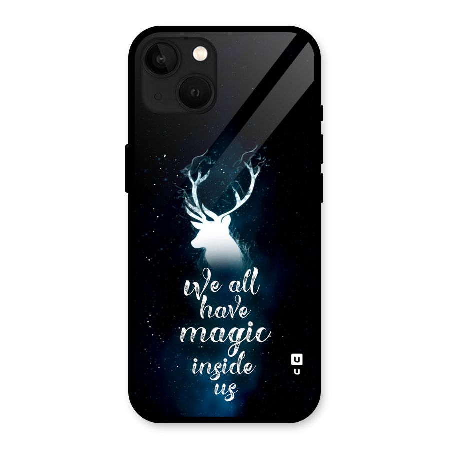 Magic Inside Glass Back Case for iPhone 13
