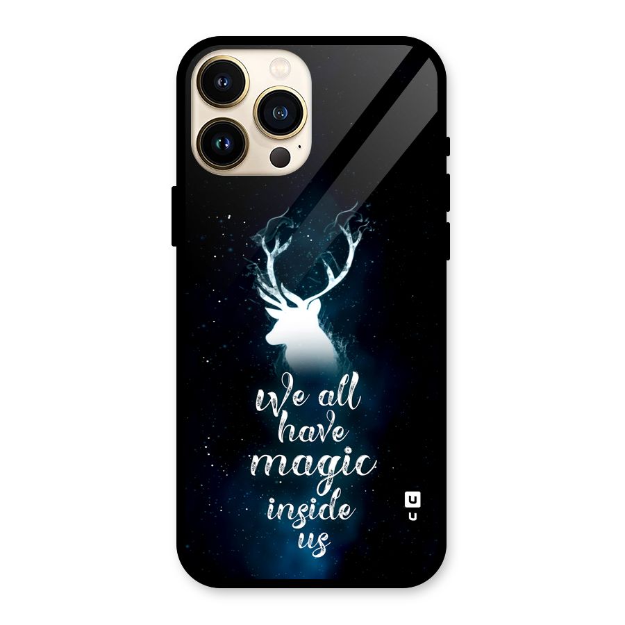 Magic Inside Glass Back Case for iPhone 13 Pro Max