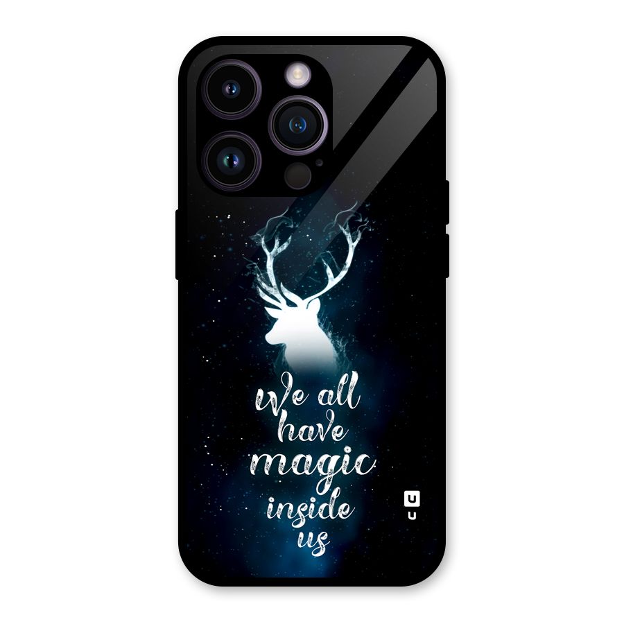 Magic Inside Glass Back Case for iPhone 14 Pro