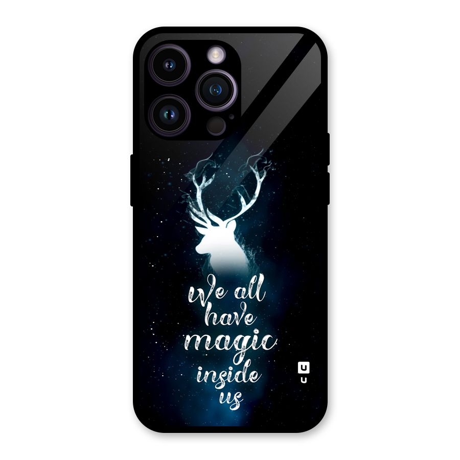 Magic Inside Glass Back Case for iPhone 14 Pro Max