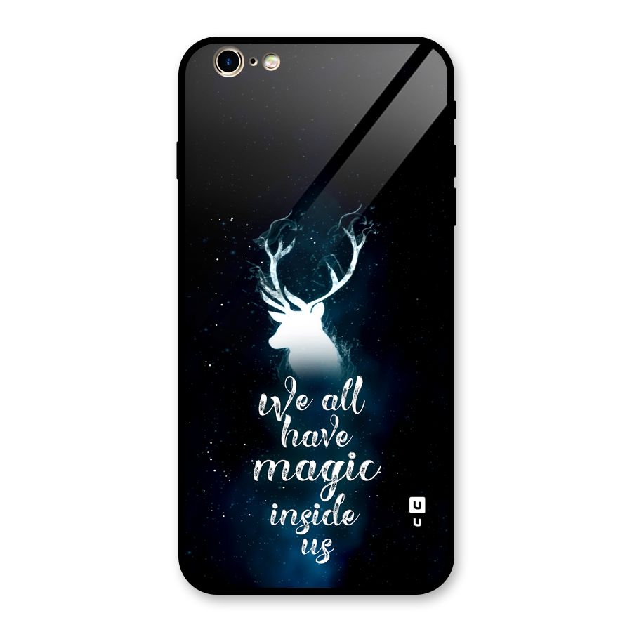 Magic Inside Glass Back Case for iPhone 6 Plus 6S Plus