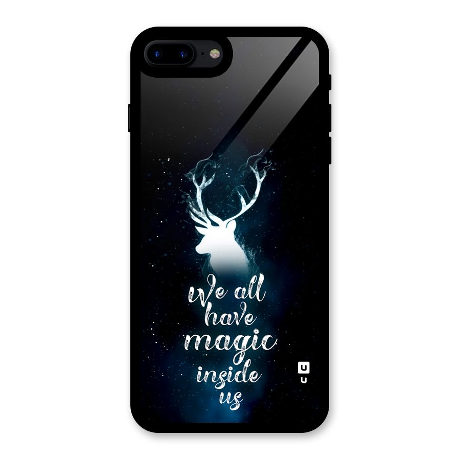 Magic Inside Glass Back Case for iPhone 8 Plus