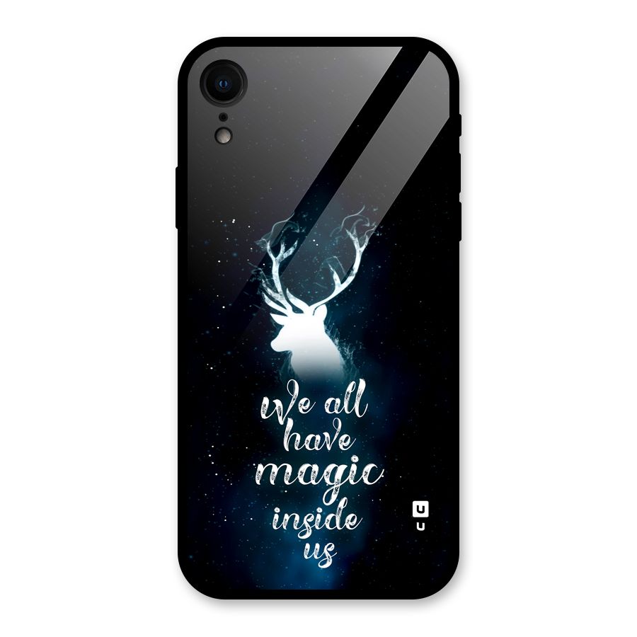 Magic Inside Glass Back Case for iPhone XR