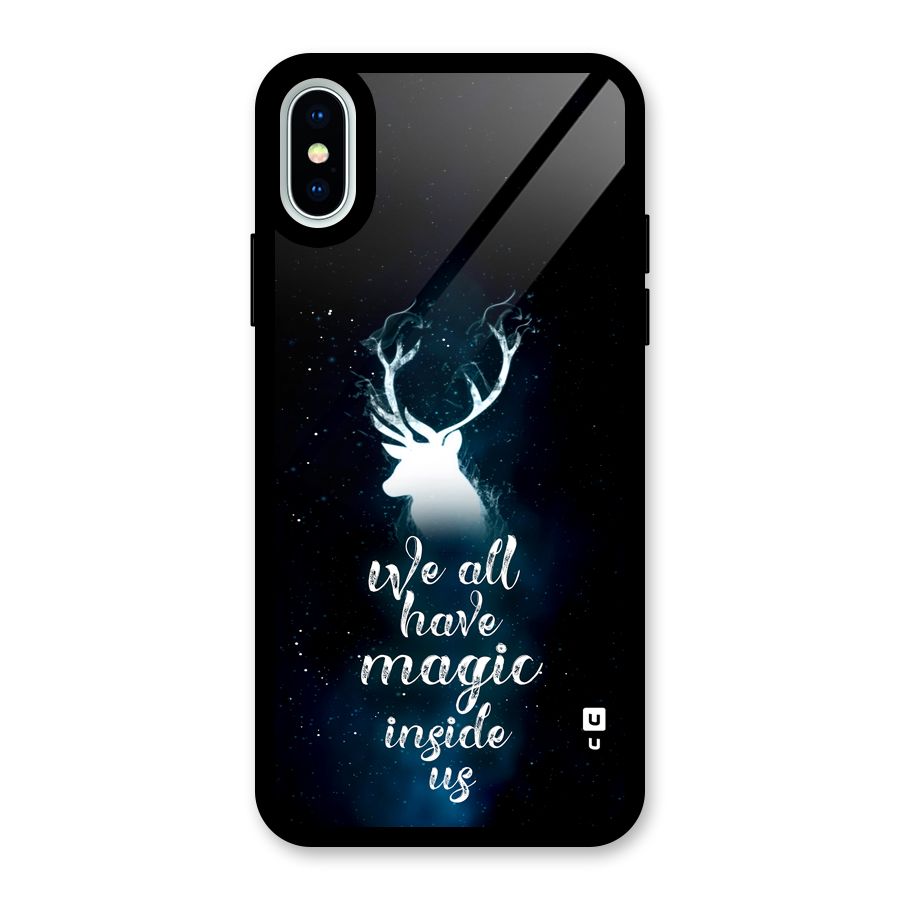 Magic Inside Glass Back Case for iPhone XS