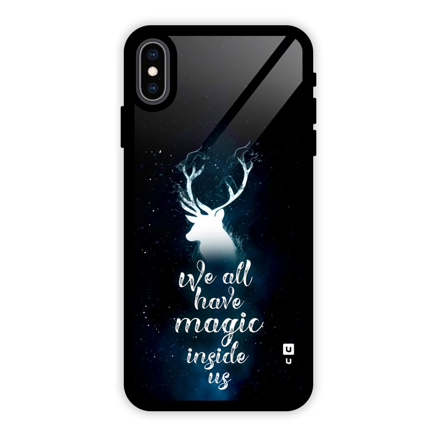 Magic Inside Glass Back Case for iPhone XS Max