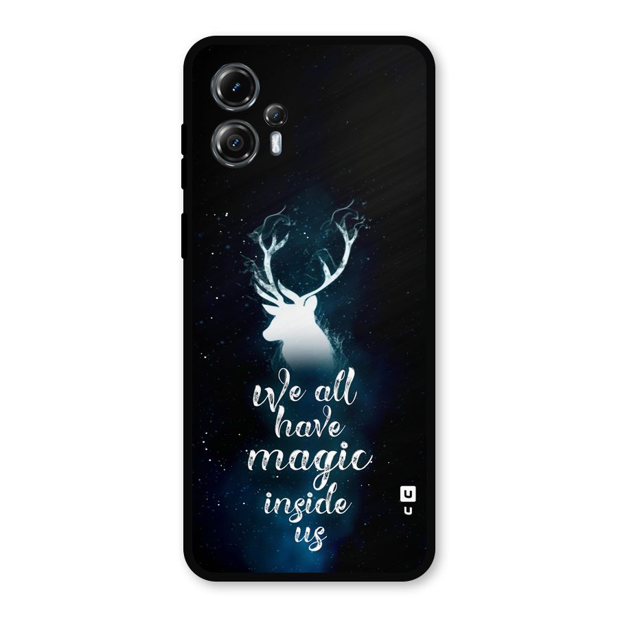 Magic Inside Metal Back Case for Moto G13