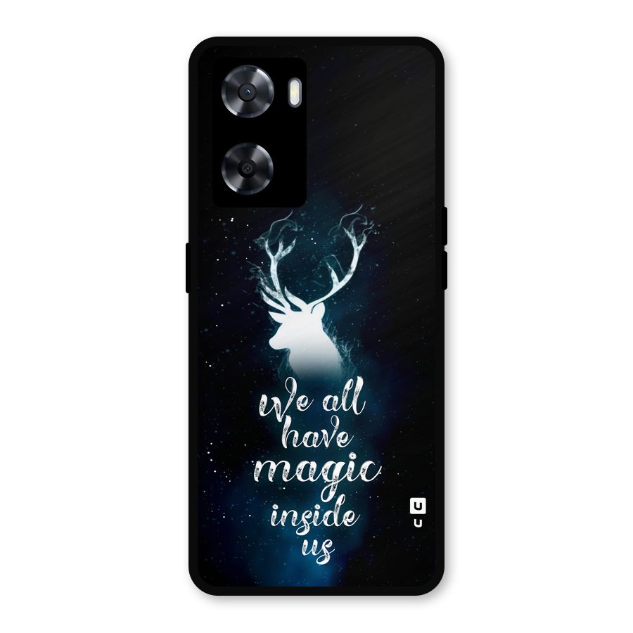 Magic Inside Metal Back Case for Oppo A57 2022