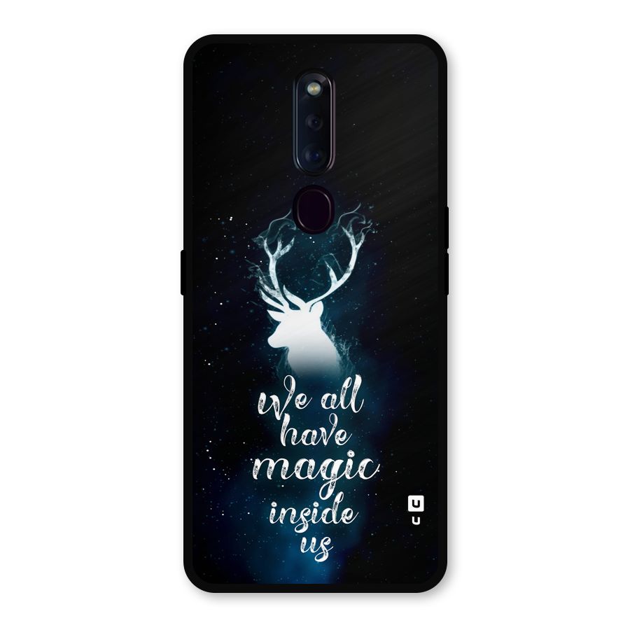 Magic Inside Metal Back Case for Oppo F11 Pro
