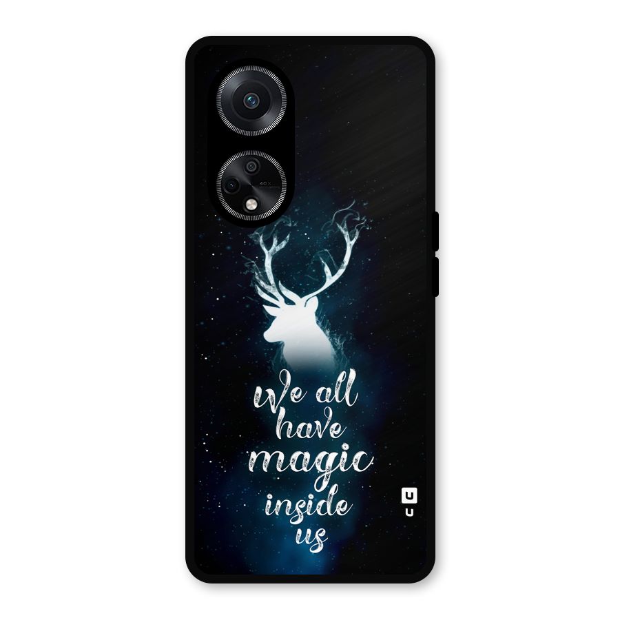 Magic Inside Metal Back Case for Oppo F23