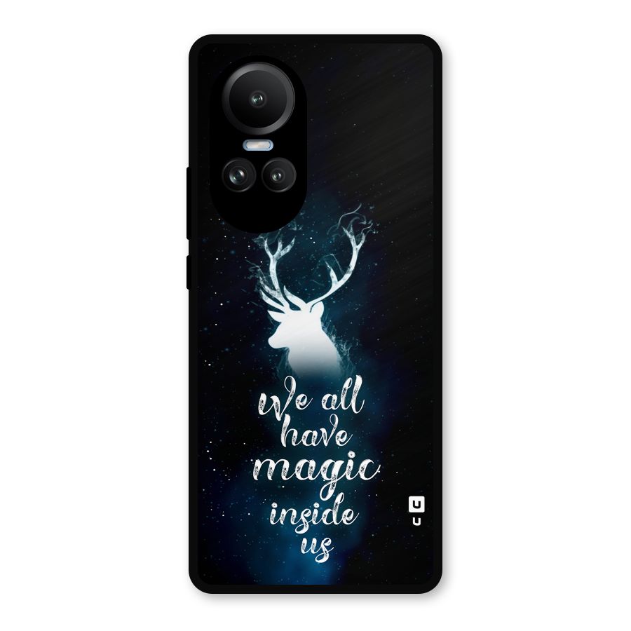 Magic Inside Metal Back Case for Oppo Reno10