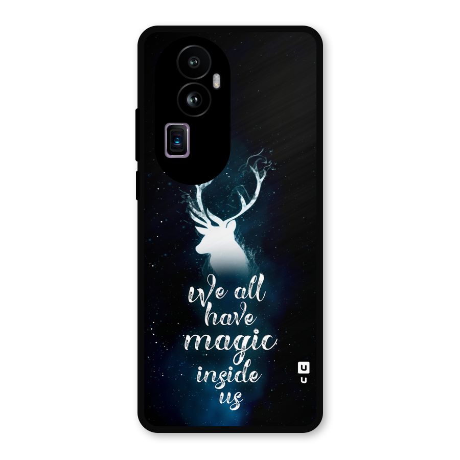 Magic Inside Metal Back Case for Oppo Reno10 Pro Plus