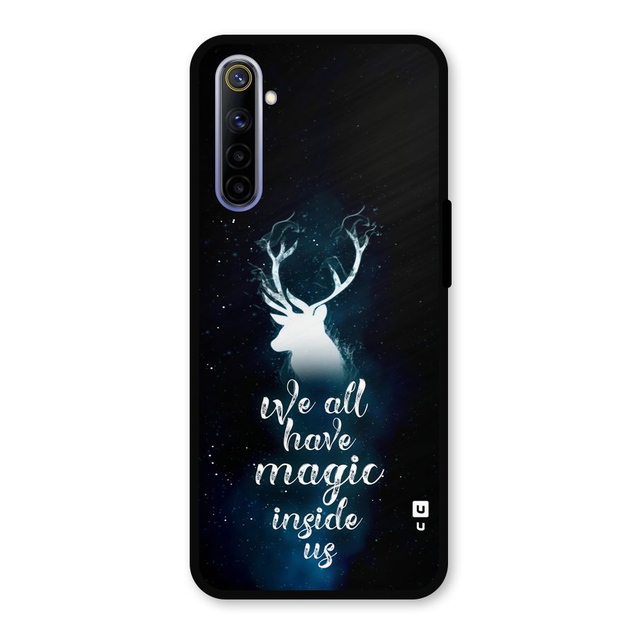 Magic Inside Metal Back Case for Realme 6i