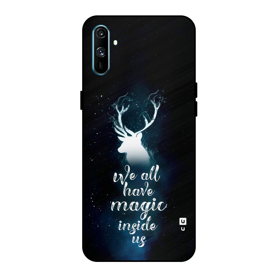 Magic Inside Metal Back Case for Realme C3
