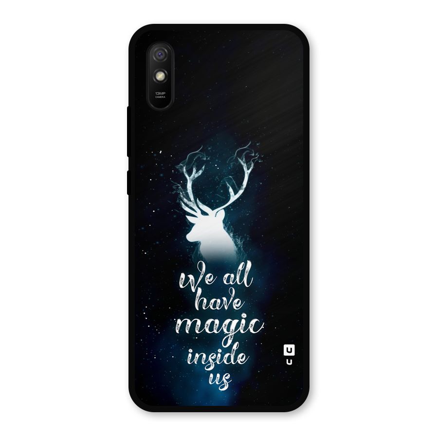 Magic Inside Metal Back Case for Redmi 9a