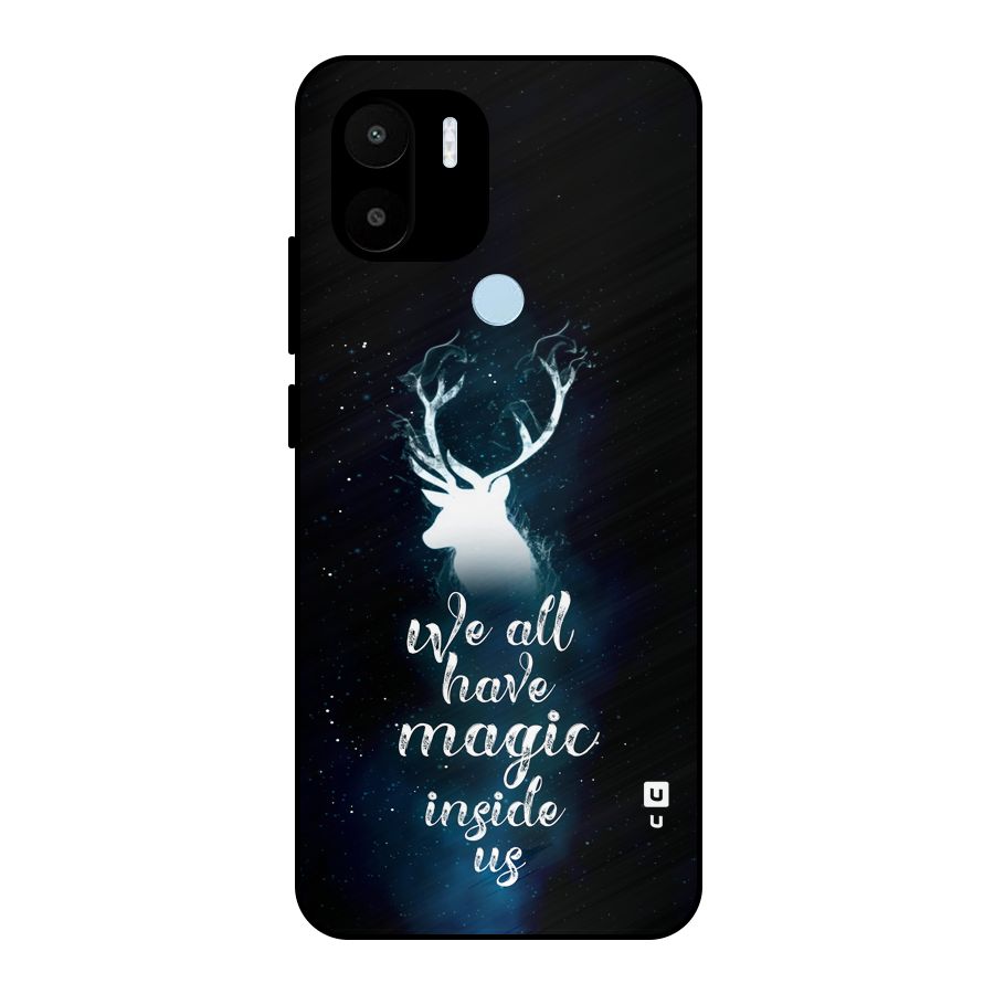 Magic Inside Metal Back Case for Redmi A2 Plus