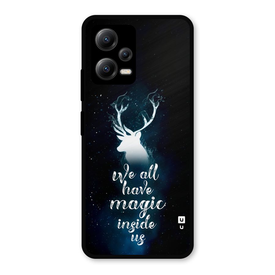 Magic Inside Metal Back Case for Redmi Note 12 5G