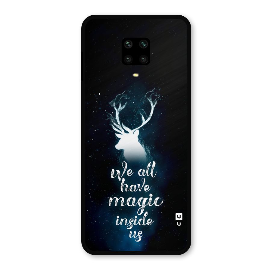 Magic Inside Metal Back Case for Redmi Note 9 Pro