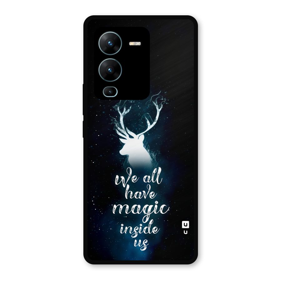 Magic Inside Metal Back Case for Vivo V25 Pro