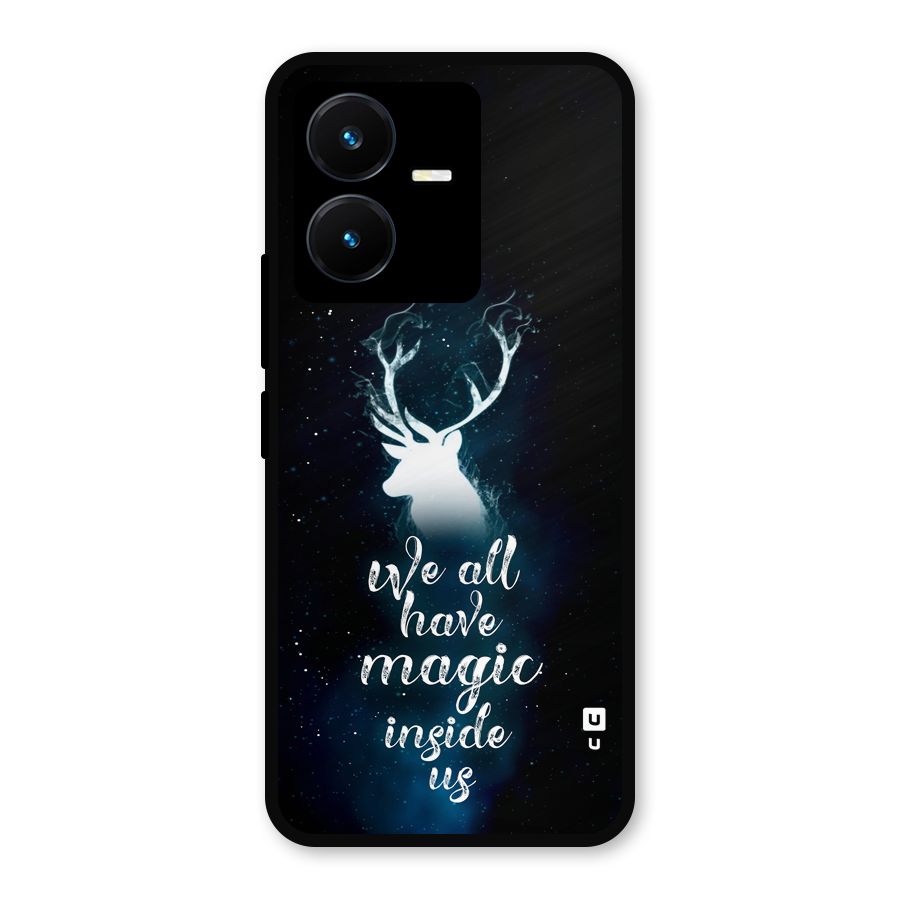 Magic Inside Metal Back Case for Vivo Y22