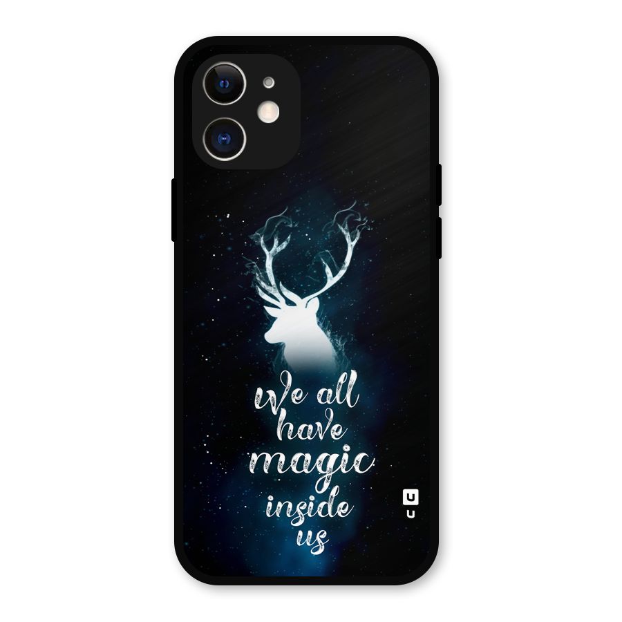 Magic Inside Metal Back Case for iPhone 12