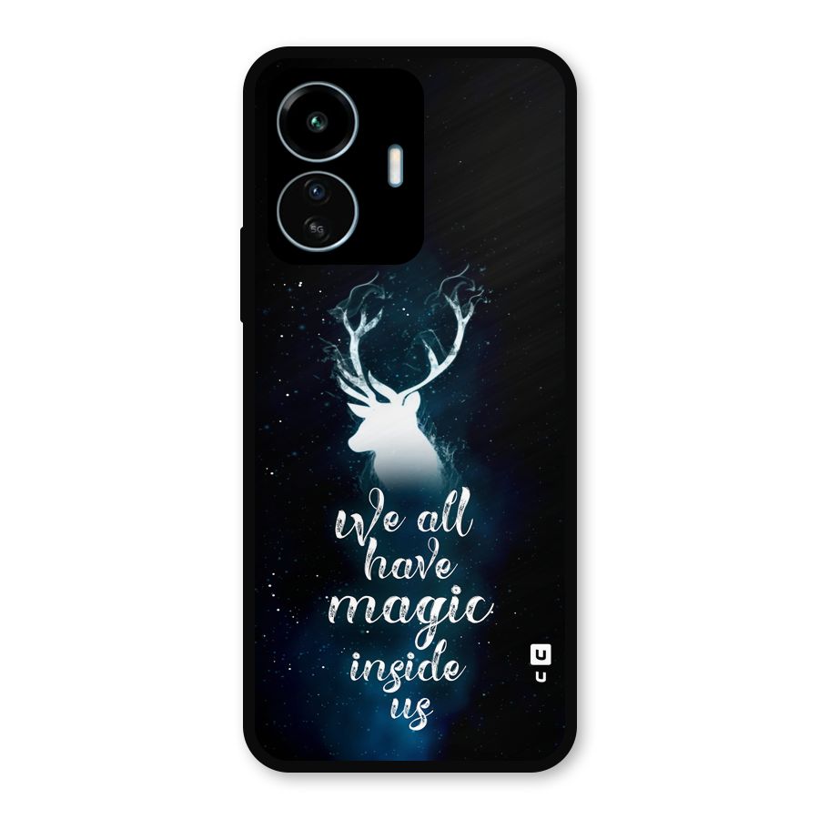 Magic Inside Metal Back Case for vivo iQOO Z6 Lite 5G