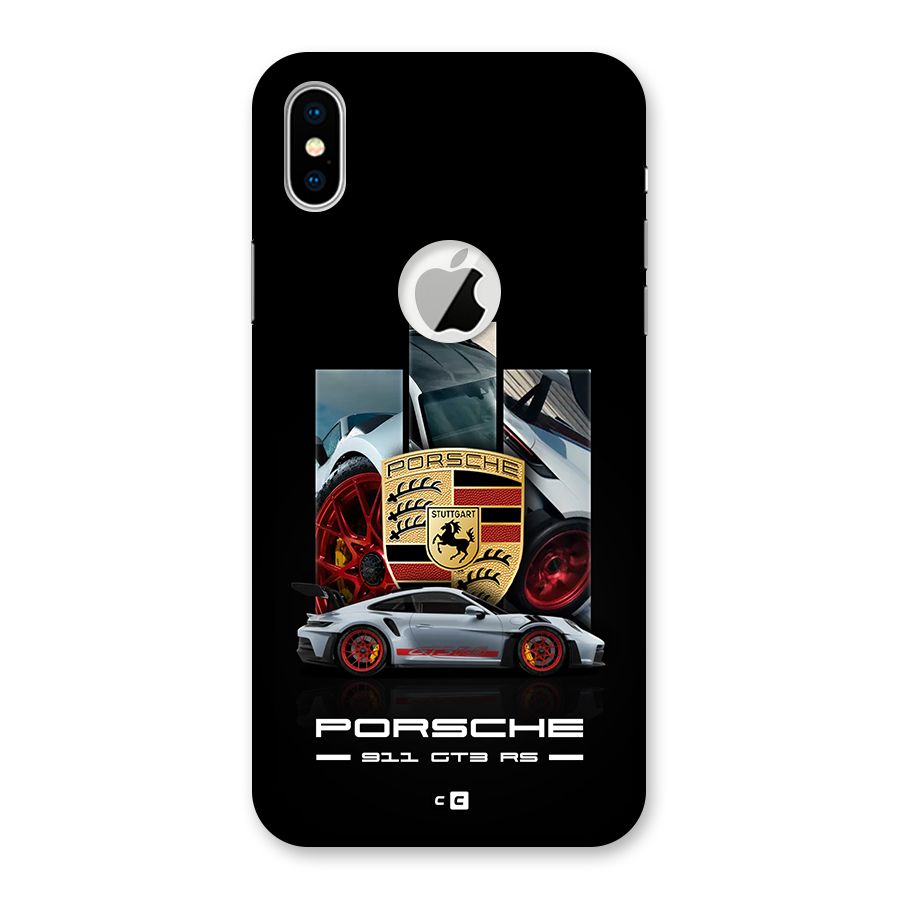 Magnificent Supercar Back Case for iPhone X Logo Cut
