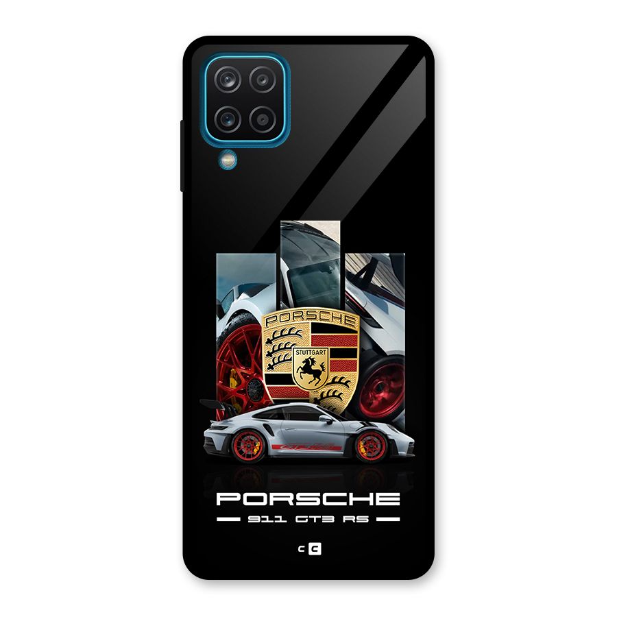 Magnificent Supercar Glass Back Case for Galaxy A12