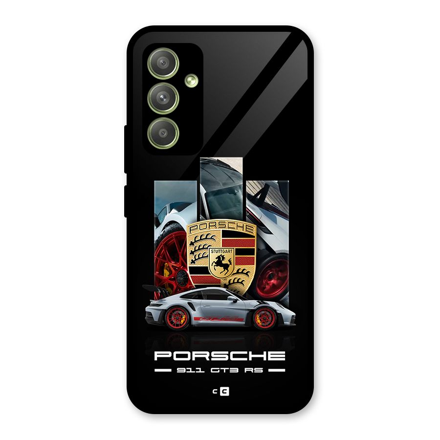 Magnificent Supercar Glass Back Case for Galaxy A54
