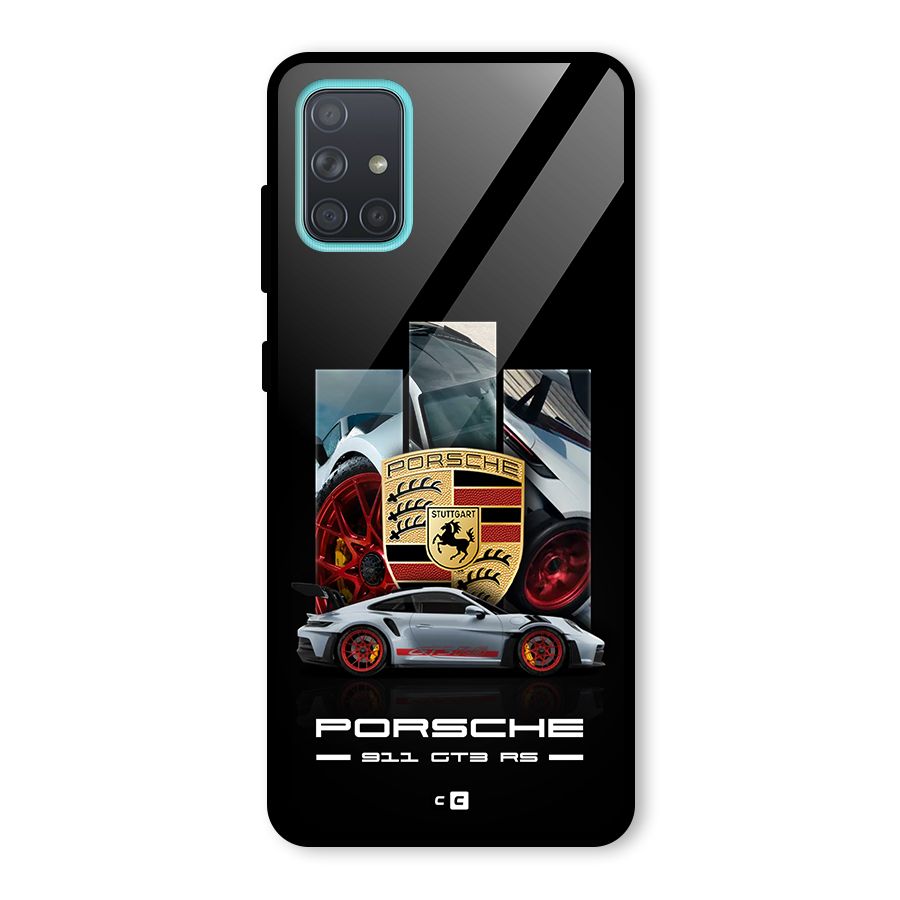 Magnificent Supercar Glass Back Case for Galaxy A71